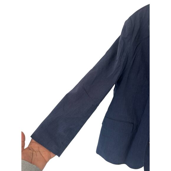 J.Crew Men's Blue Preppy Academia Office Ludlow Slim Fit Suit Jacket Size 38S - Picture 6 of 13